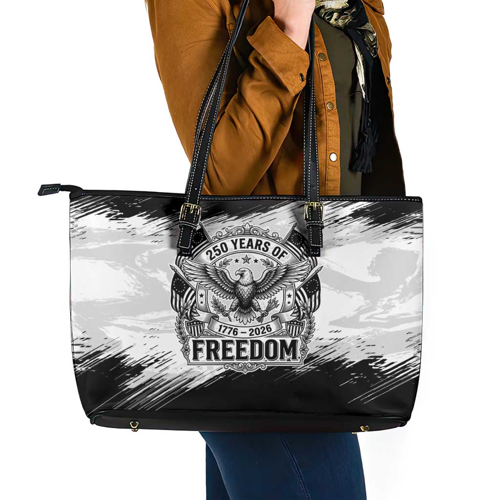 American 1776-2026 Leather Tote Bag USA 250th Anniversary