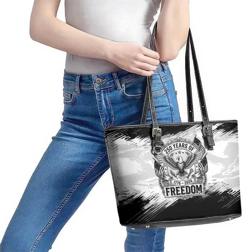 American 1776-2026 Leather Tote Bag USA 250th Anniversary