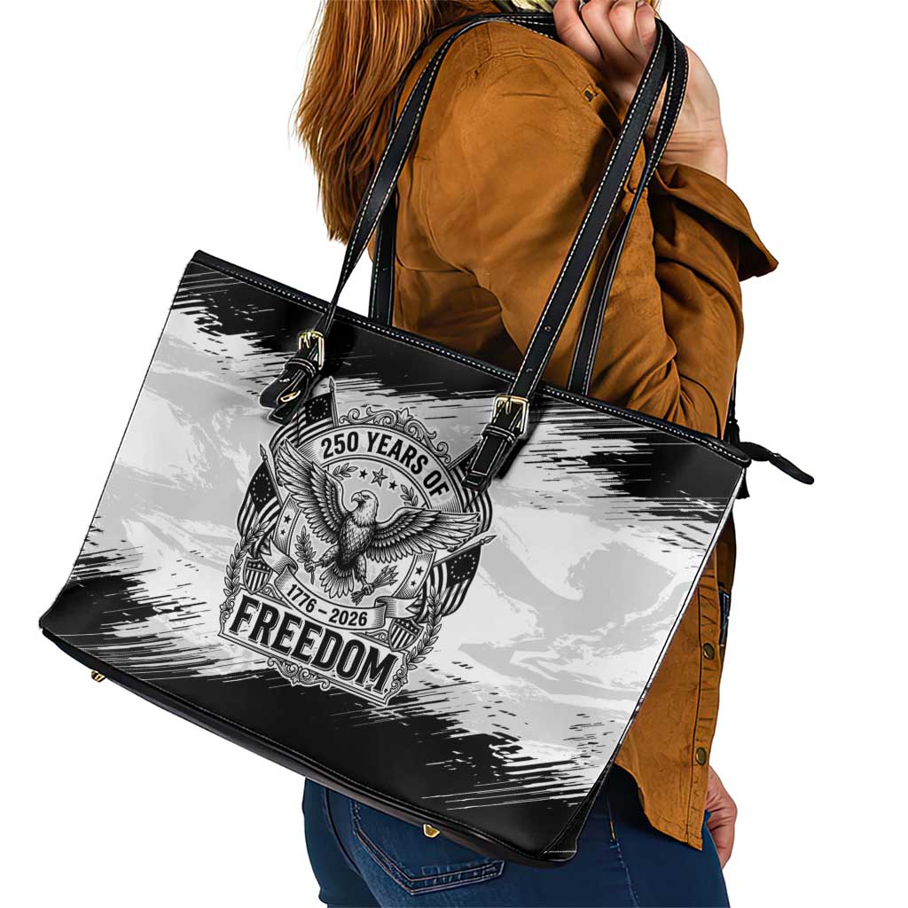 American 1776-2026 Leather Tote Bag USA 250th Anniversary