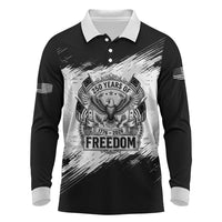American 1776-2026 Long Sleeve Polo Shirt USA 250th Anniversary