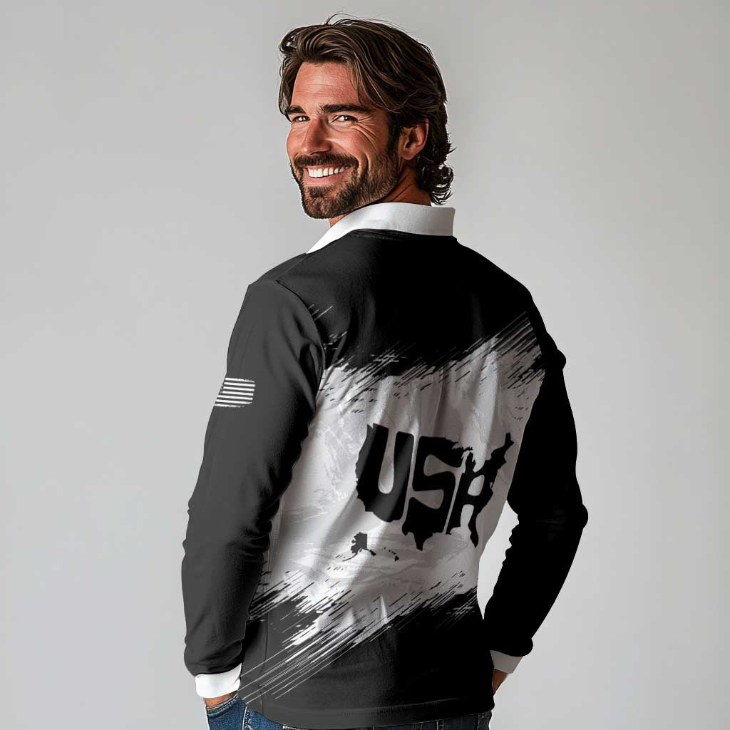 American 1776-2026 Long Sleeve Polo Shirt USA 250th Anniversary