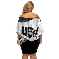 American 1776-2026 Off Shoulder Short Dress USA 250th Anniversary