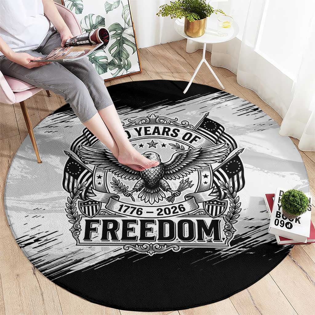 American 1776-2026 Round Carpet USA 250th Anniversary