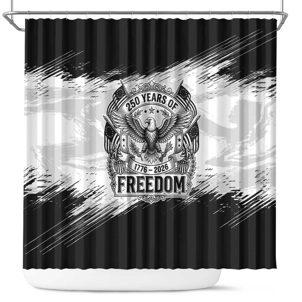 American 1776-2026 Shower Curtain USA 250th Anniversary