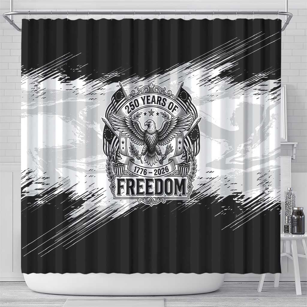 American 1776-2026 Shower Curtain USA 250th Anniversary