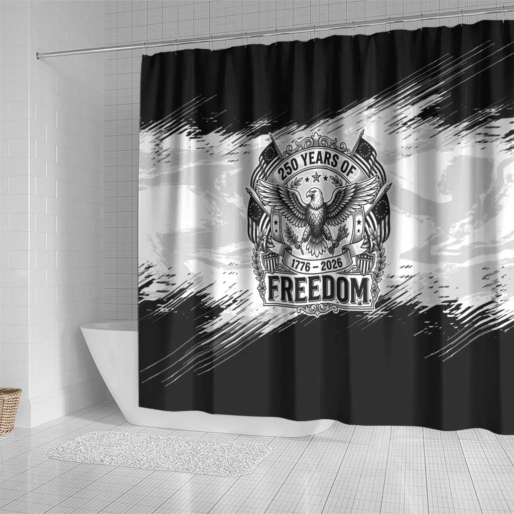 American 1776-2026 Shower Curtain USA 250th Anniversary