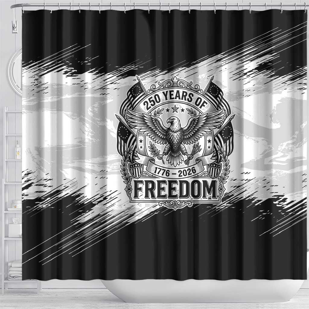 American 1776-2026 Shower Curtain USA 250th Anniversary