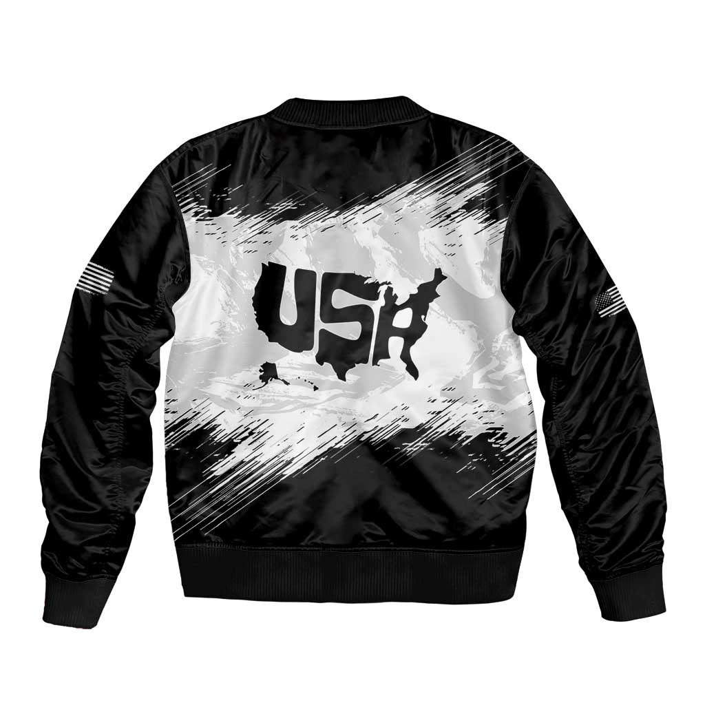 American 1776-2026 Sleeve Zip Bomber Jacket USA 250th Anniversary