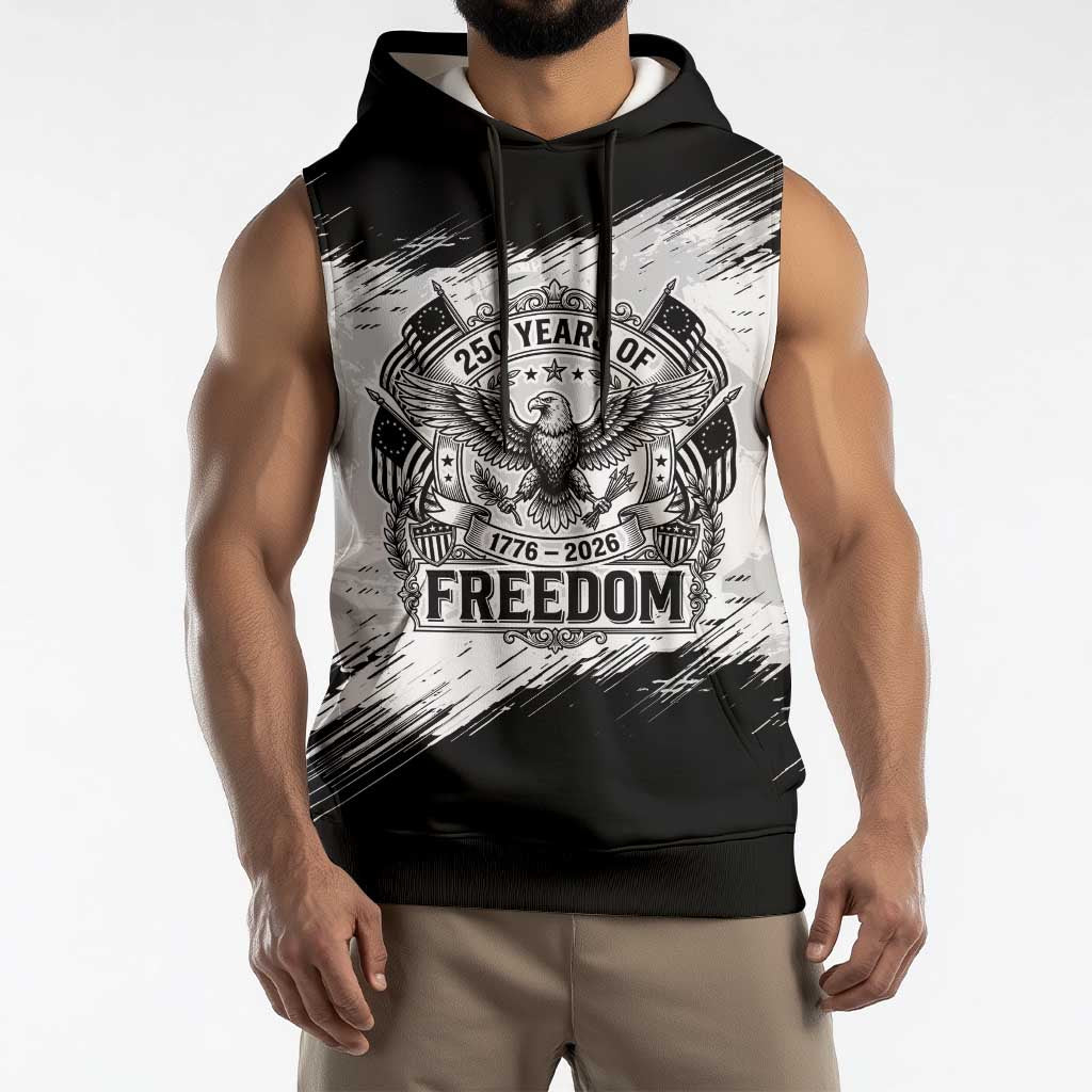American 1776-2026 Sleeveless Hoodie USA 250th Anniversary