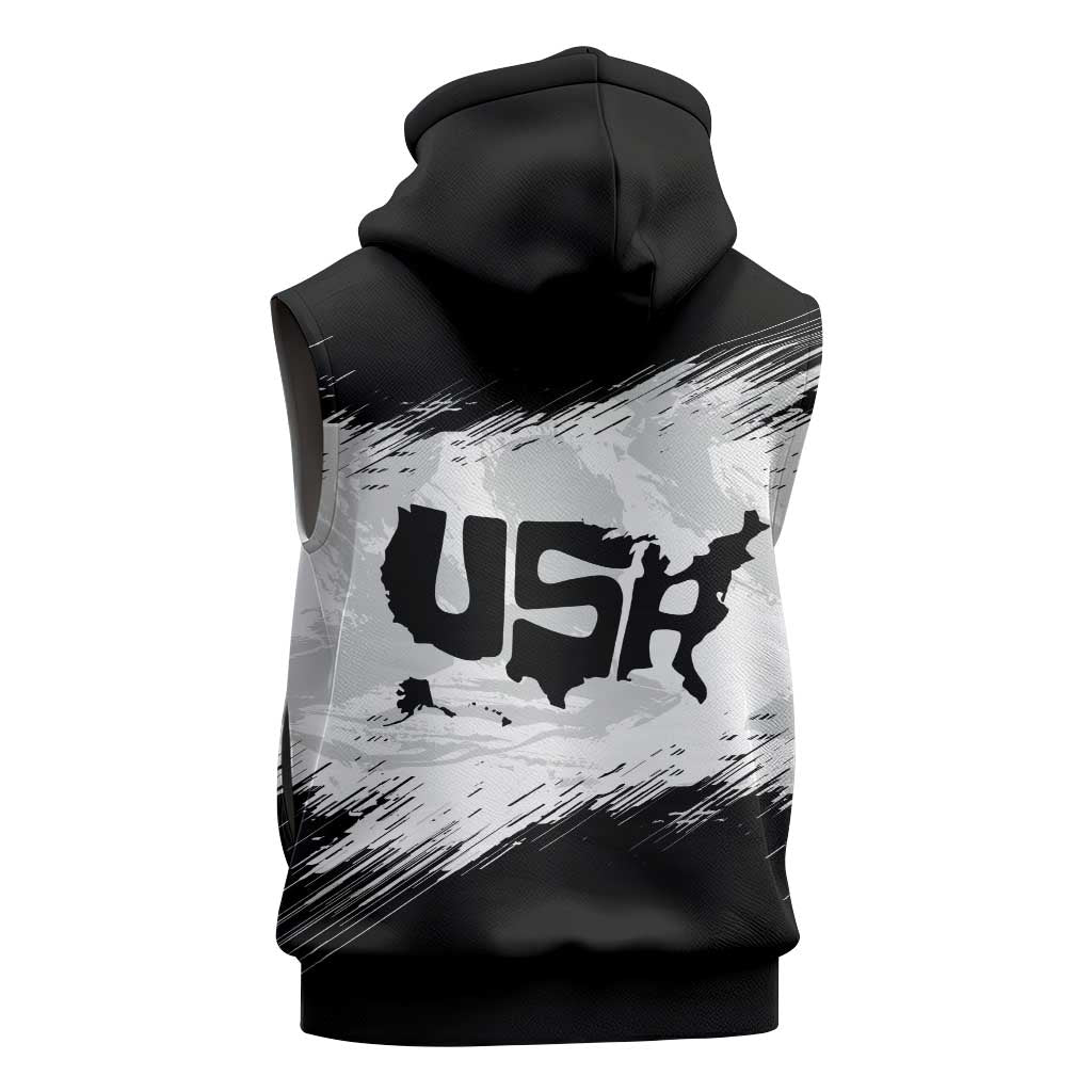 American 1776-2026 Sleeveless Zip Hoodie USA 250th Anniversary
