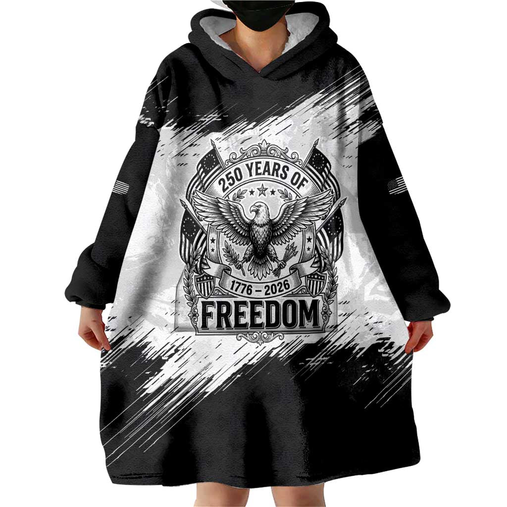 American 1776-2026 Wearable Blanket Hoodie USA 250th Anniversary