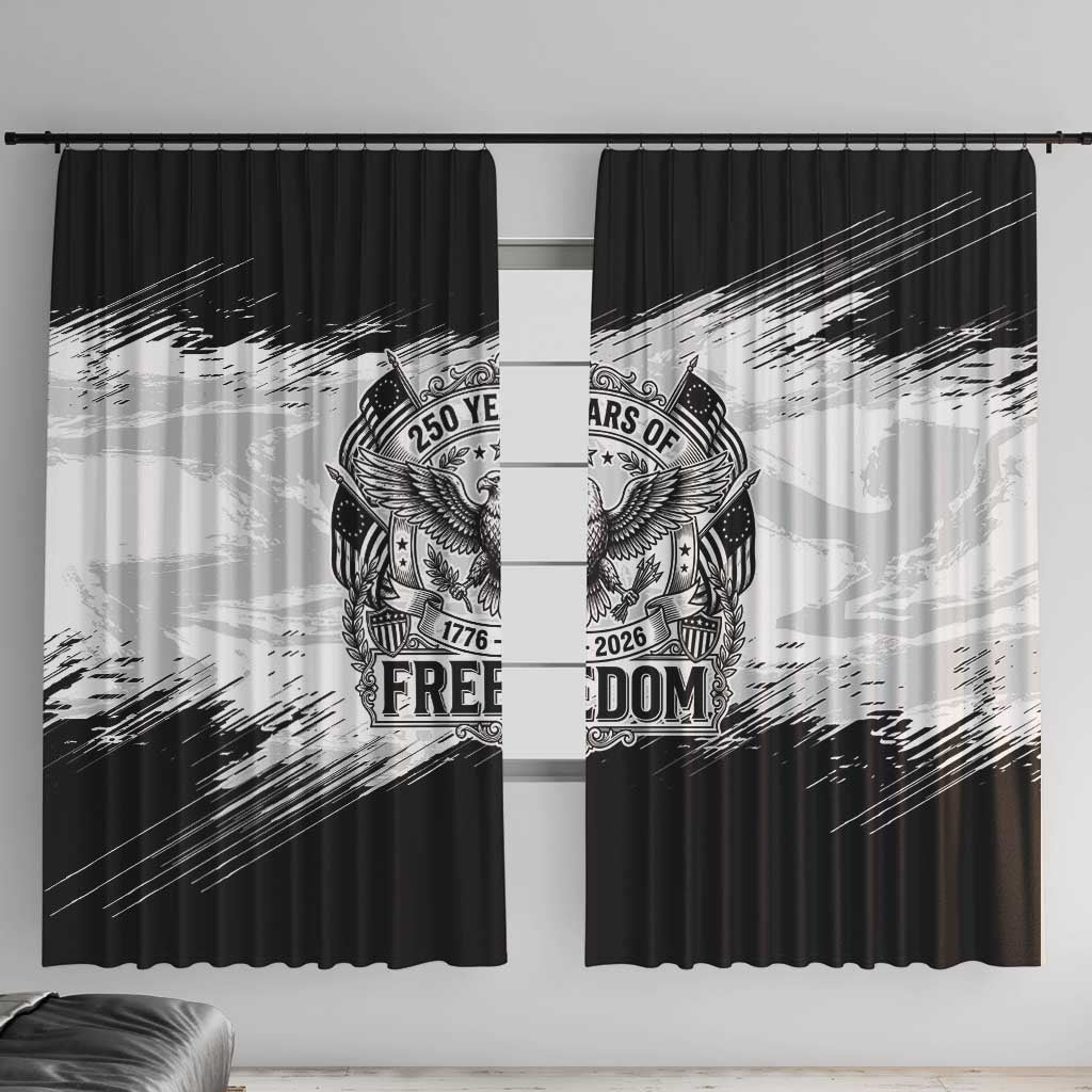 American 1776-2026 Window Curtain USA 250th Anniversary