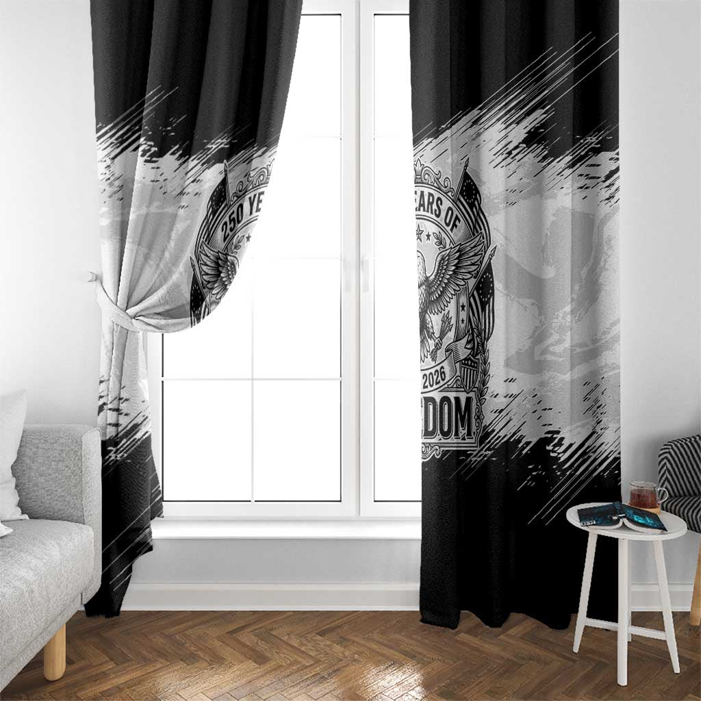 American 1776-2026 Window Curtain USA 250th Anniversary