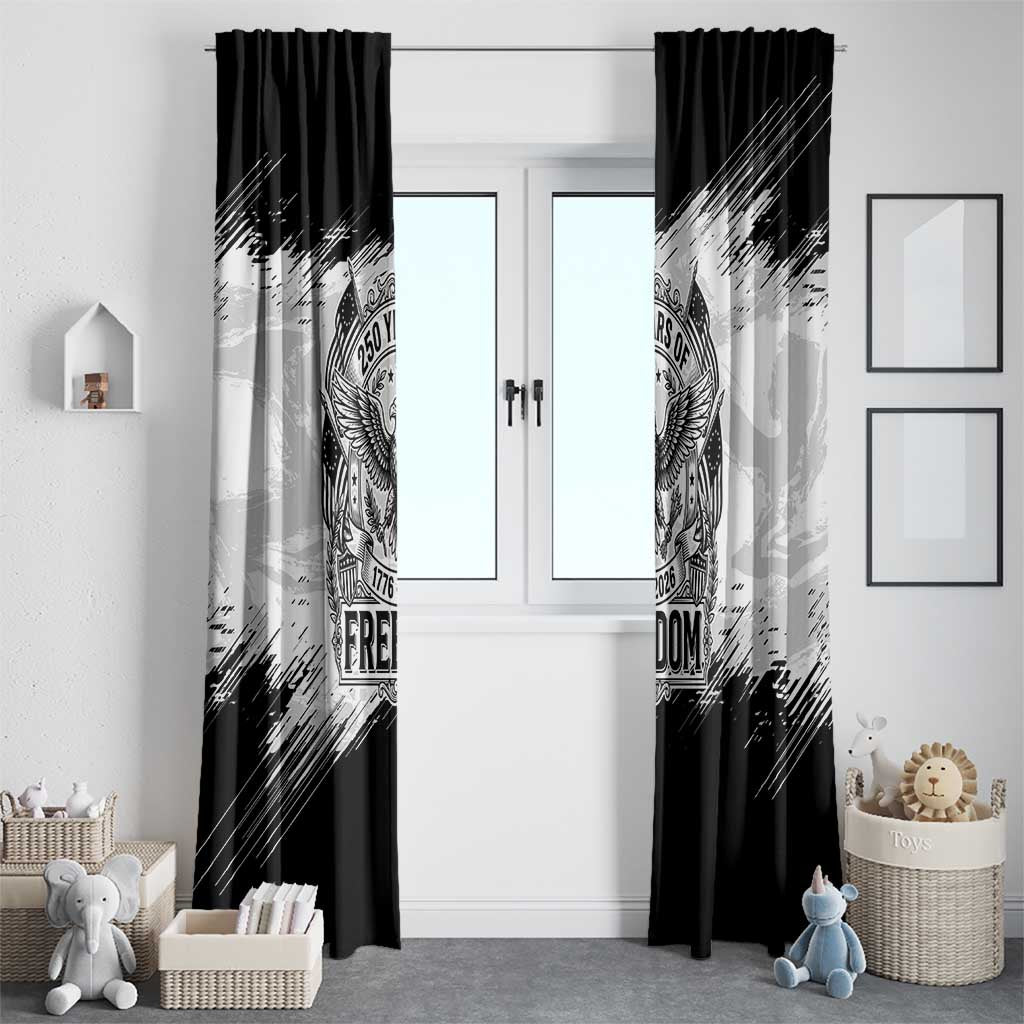 American 1776-2026 Window Curtain USA 250th Anniversary