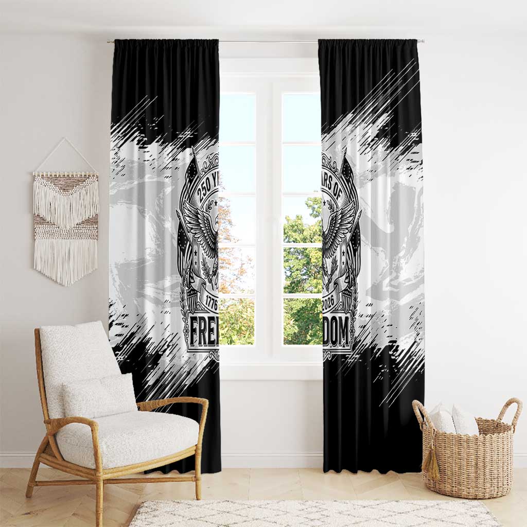 American 1776-2026 Window Curtain USA 250th Anniversary