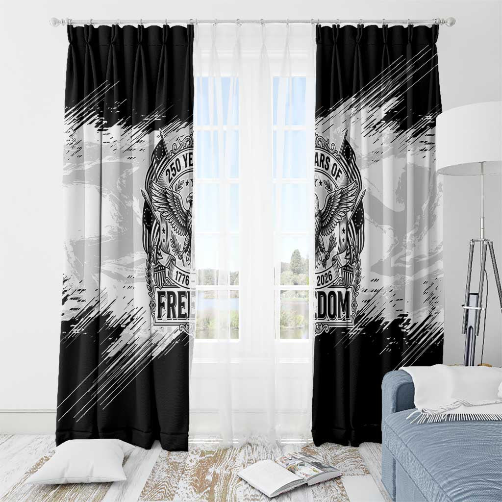 American 1776-2026 Window Curtain USA 250th Anniversary