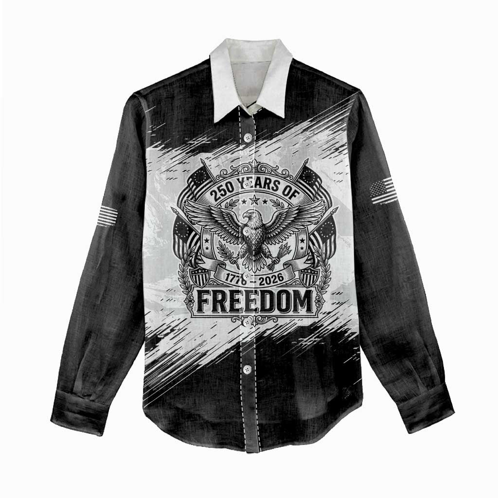 American 1776-2026 Women Casual Shirt USA 250th Anniversary