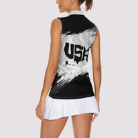 American 1776-2026 Women Sleeveless Polo Shirt USA 250th Anniversary