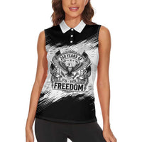 American 1776-2026 Women Sleeveless Polo Shirt USA 250th Anniversary