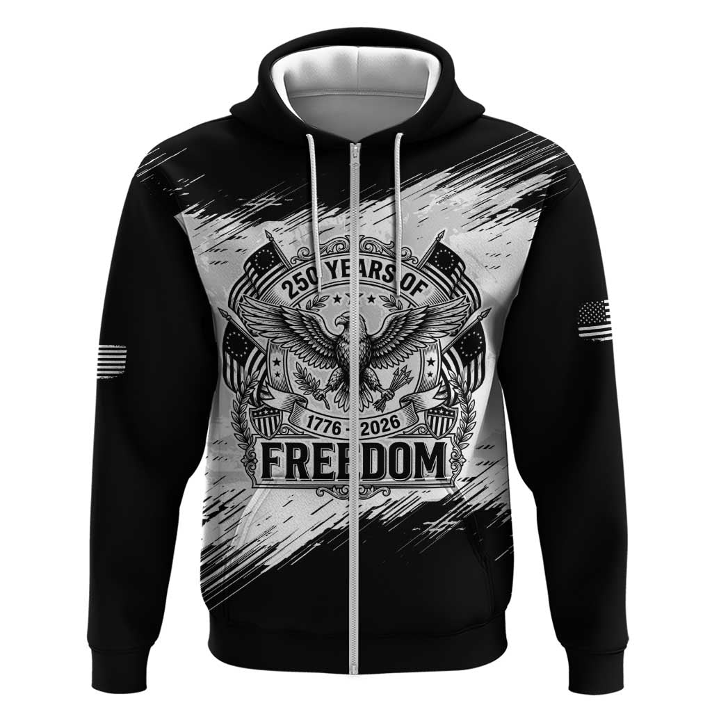 American 1776-2026 Zip Hoodie USA 250th Anniversary