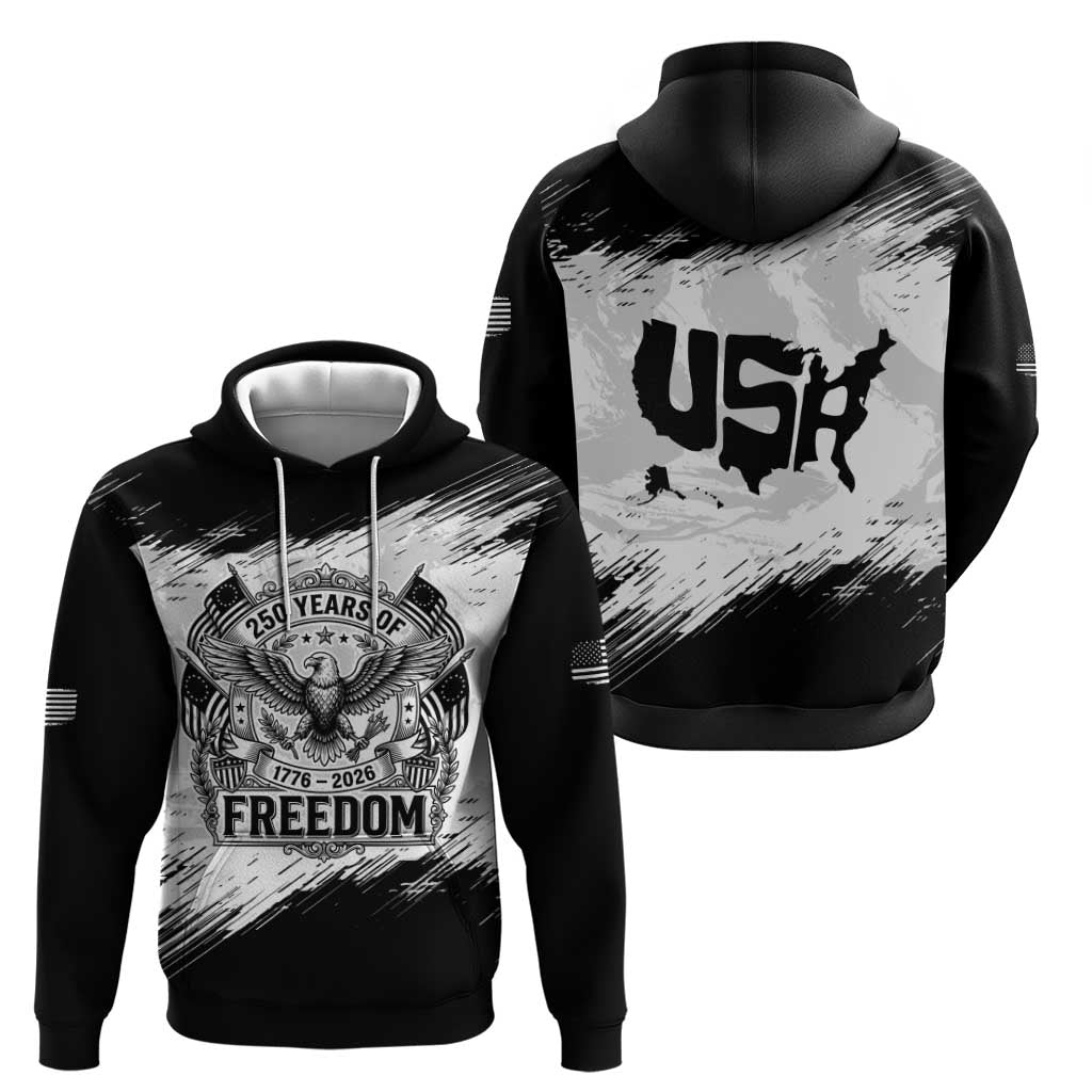 American 1776-2026 Zip Hoodie USA 250th Anniversary
