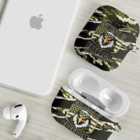USA 250th Anniversary AirPods Case Eagle Camouflage Zipper Stylized