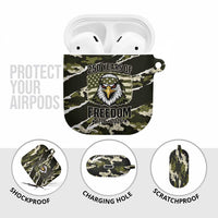 USA 250th Anniversary AirPods Case Eagle Camouflage Zipper Stylized