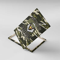 USA 250th Anniversary Canvas Wall Art Eagle Camouflage Zipper Stylized
