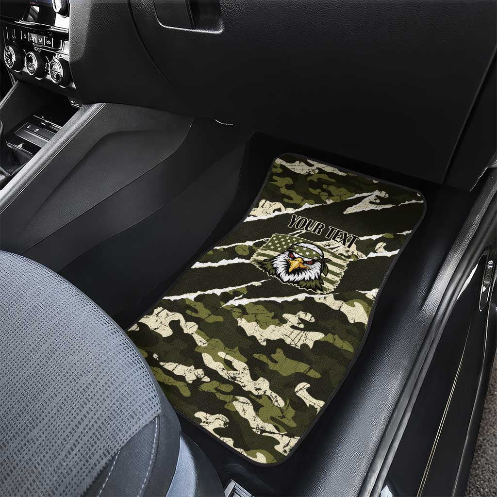 Personalized USA 250th Anniversary Car Mats Eagle Camouflage Zipper Stylized