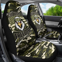 USA 250th Anniversary Car Seat Cover Eagle Camouflage Zipper Stylized