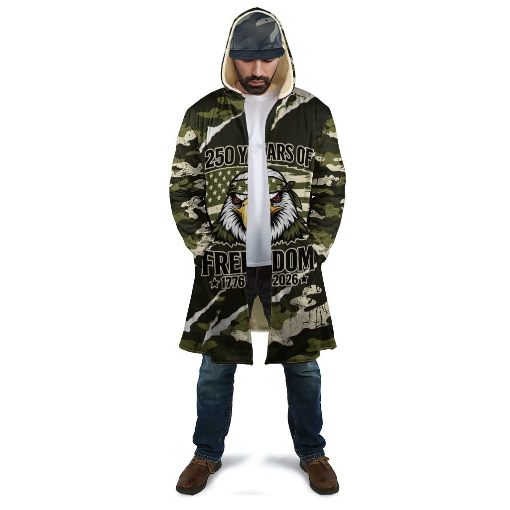 Personalized USA 250th Anniversary Cloak Eagle Camouflage Zipper Stylized