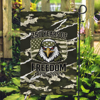 USA 250th Anniversary Garden Flag Eagle Camouflage Zipper Stylized