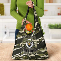 USA 250th Anniversary Grocery Bag Eagle Camouflage Zipper Stylized