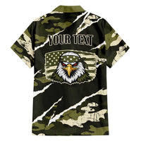 Personalized USA 250th Anniversary Hawaiian Shirt Eagle Camouflage Zipper Stylized