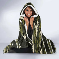 USA 250th Anniversary Hooded Blanket Eagle Camouflage Zipper Stylized