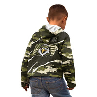 Personalized USA 250th Anniversary Kid Hoodie Eagle Camouflage Zipper Stylized