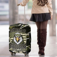 USA 250th Anniversary Luggage Cover Eagle Camouflage Zipper Stylized