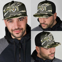 USA 250th Anniversary Mesh Trucker Cap Eagle Camouflage Zipper Stylized