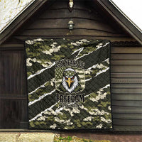 USA 250th Anniversary Quilt Eagle Camouflage Zipper Stylized