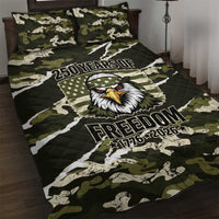 USA 250th Anniversary Quilt Bed Set Eagle Camouflage Zipper Stylized