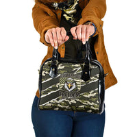 USA 250th Anniversary Shoulder Handbag Eagle Camouflage Zipper Stylized