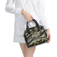 USA 250th Anniversary Shoulder Handbag Eagle Camouflage Zipper Stylized