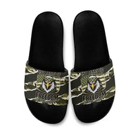 USA 250th Anniversary Slide Sandals Eagle Camouflage Zipper Stylized