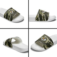 USA 250th Anniversary Slide Sandals Eagle Camouflage Zipper Stylized