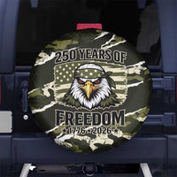 USA 250th Anniversary Spare Tire Cover Eagle Camouflage Zipper Stylized