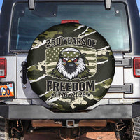 USA 250th Anniversary Spare Tire Cover Eagle Camouflage Zipper Stylized