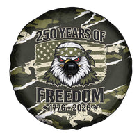 USA 250th Anniversary Spare Tire Cover Eagle Camouflage Zipper Stylized