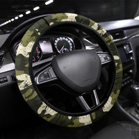 USA 250th Anniversary Steering Wheel Cover Eagle Camouflage Zipper Stylized