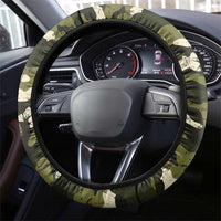 USA 250th Anniversary Steering Wheel Cover Eagle Camouflage Zipper Stylized