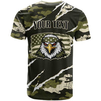 Personalized USA 250th Anniversary T Shirt Eagle Camouflage Zipper Stylized